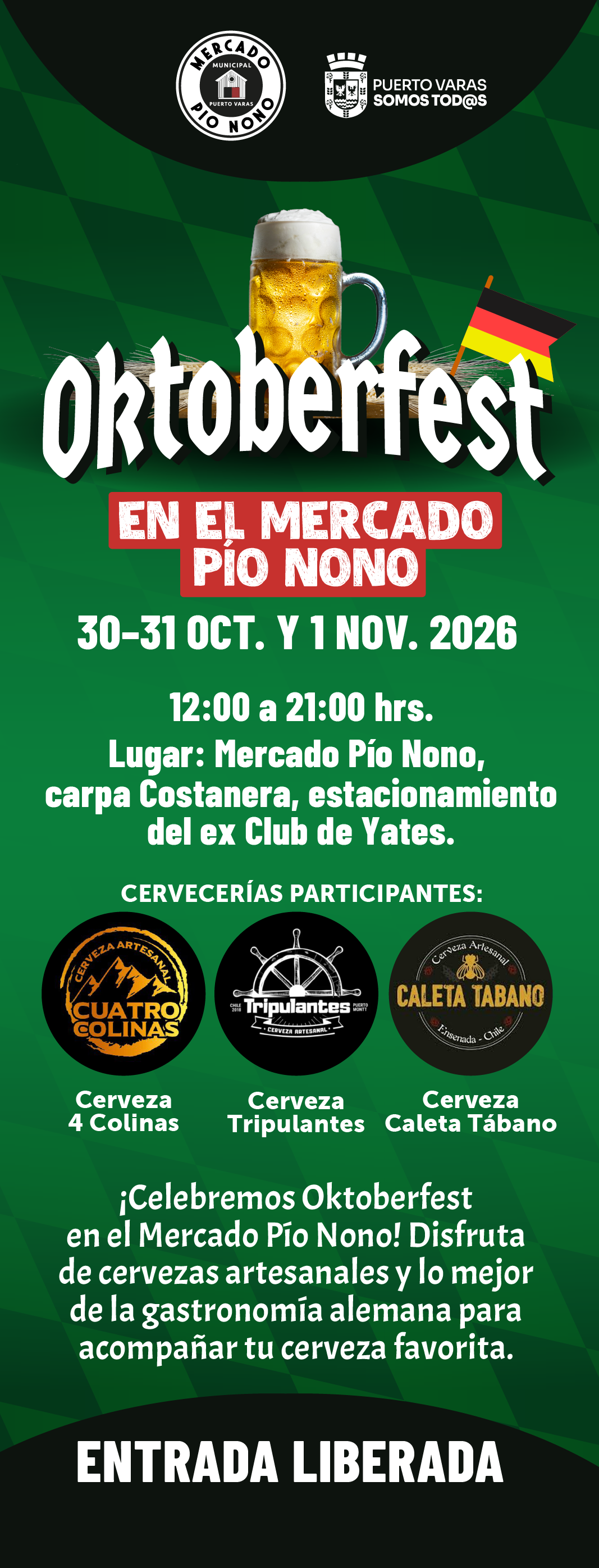 Oktoberfest en el Mercado Pio Nono