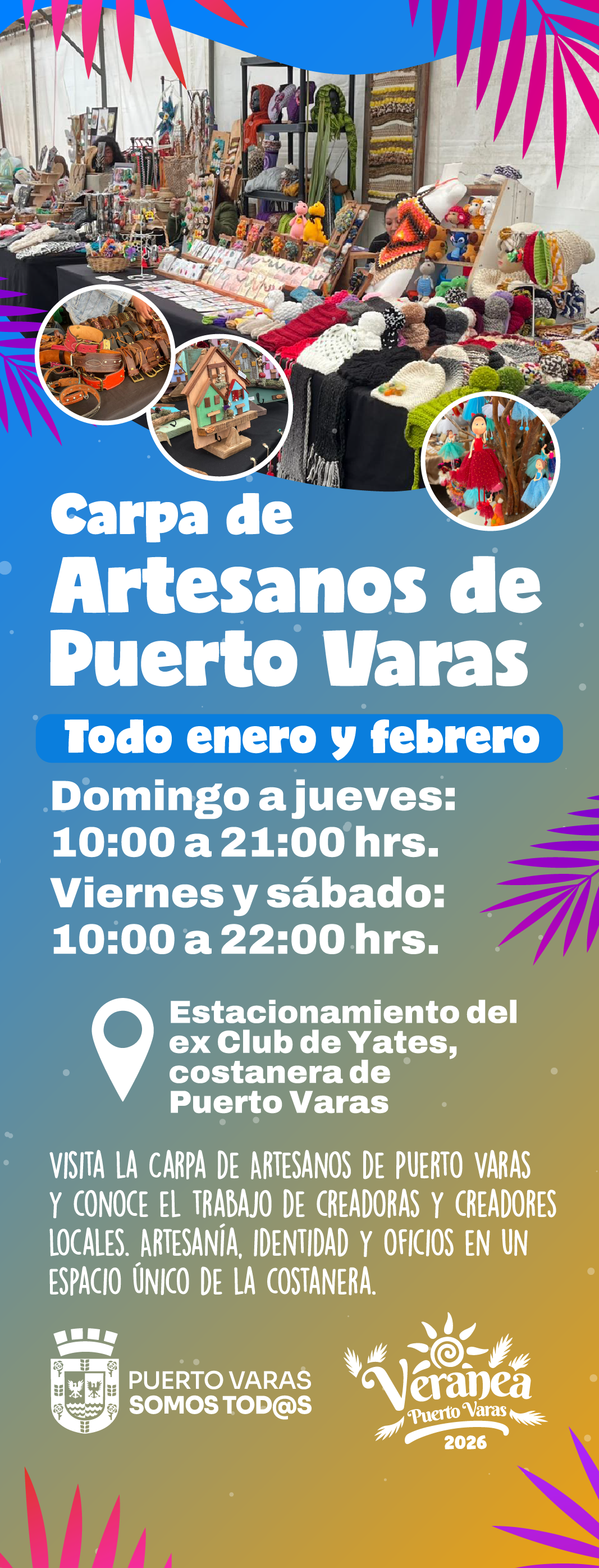 Carpa de artesanos de Puerto Varas