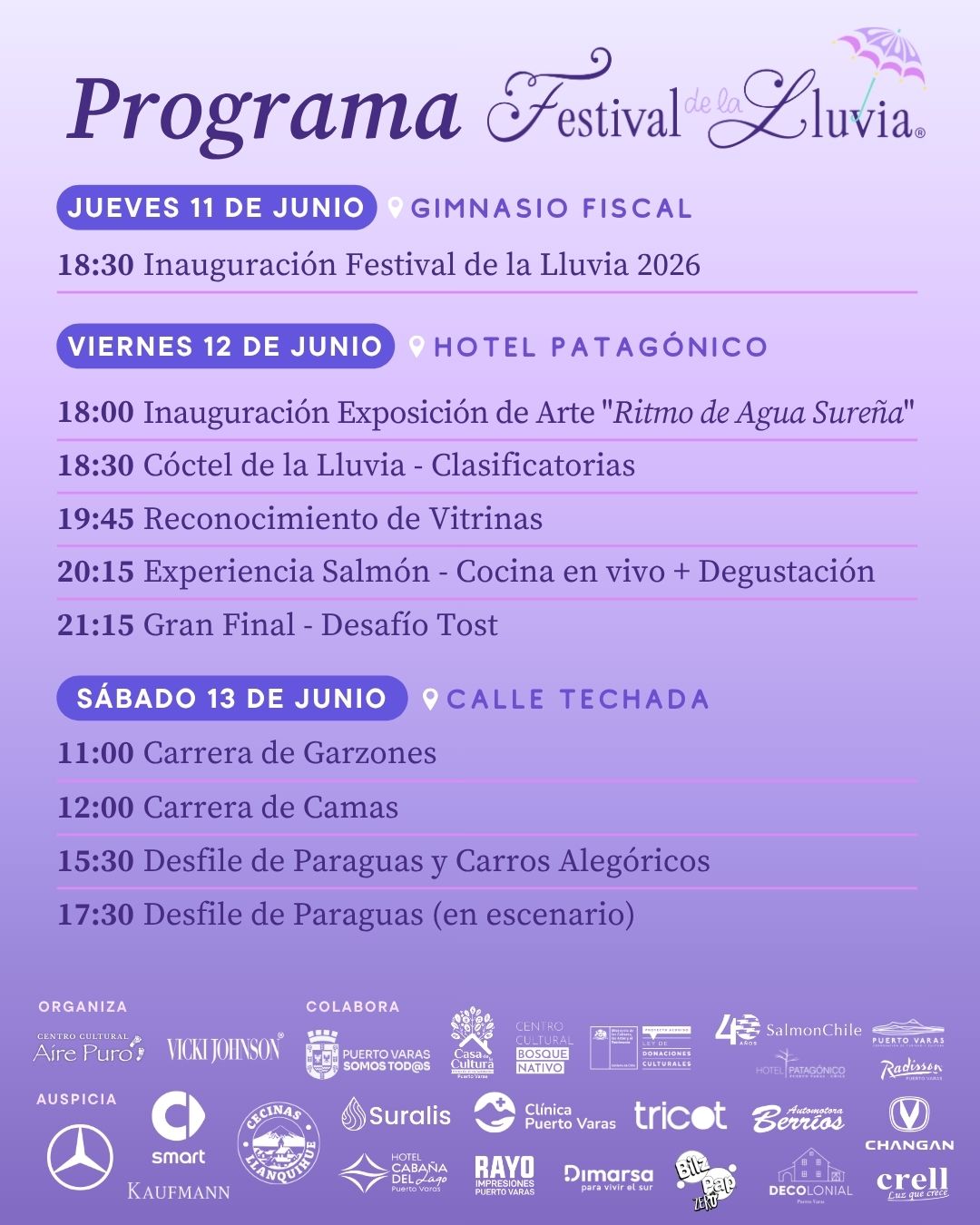 12° Festival de la Lluvia, El ritmo del agua
